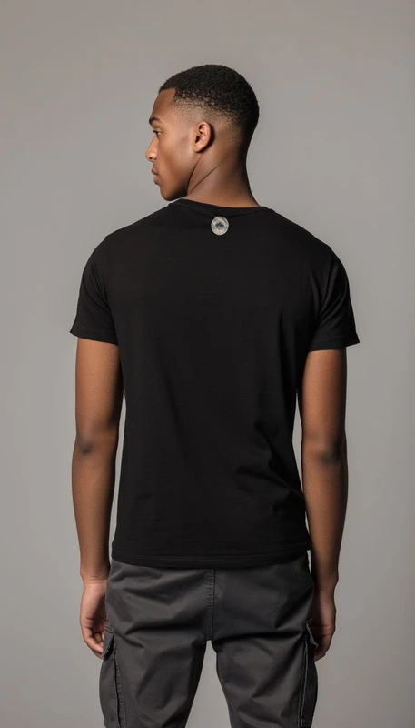 חולצת טי שירט שרוול קצר של shark sport בצבע שחור