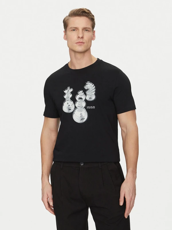 חולצת טי שירט שרוול קצר של הוגו