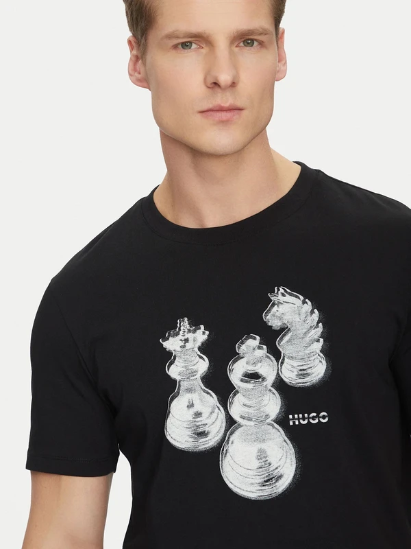 חולצת טי שירט שרוול קצר של הוגו