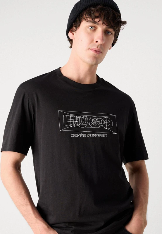 חולצת טי שירט שרוול קצר של הוגו