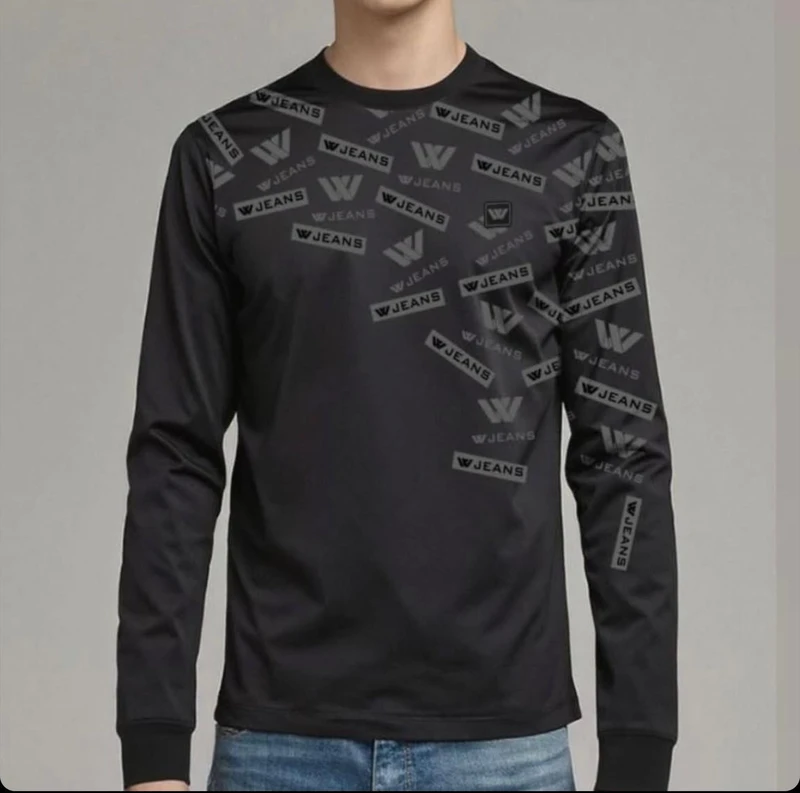 חולצת טי שירט שרוול ארוך של דבליו ג';ינס W JEANS