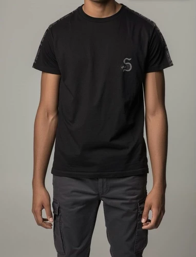 חולצת טי שירט שרוול קצר של shark sport בצבע שחור